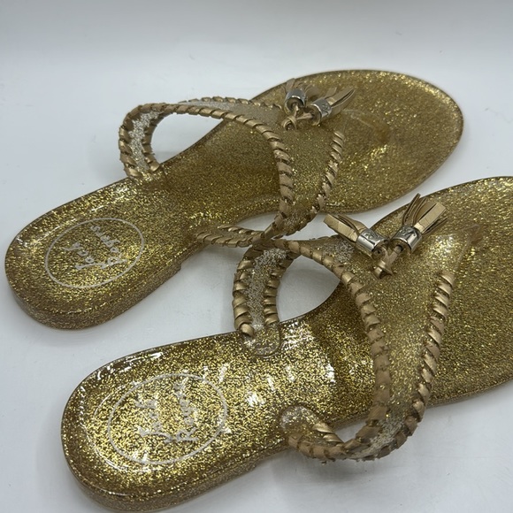 Jack Rogers Gold Sparkle Alana - Picture 3 of 4